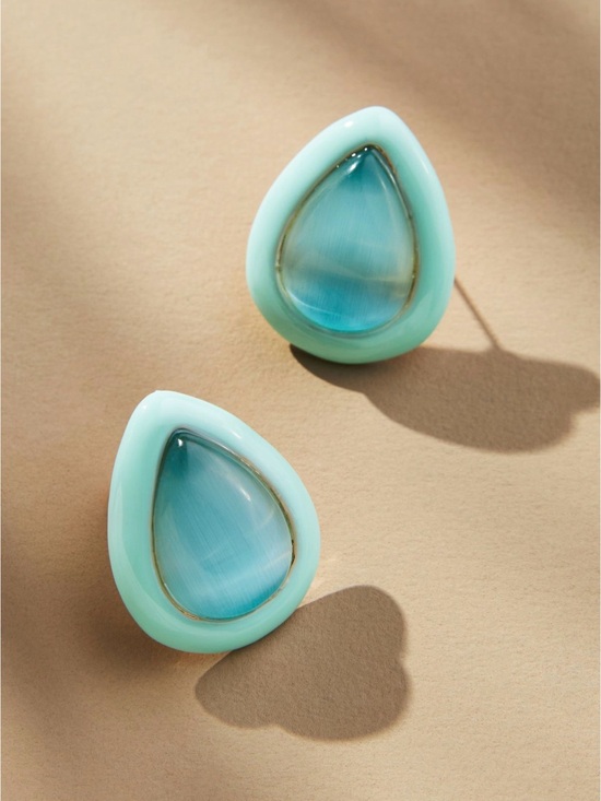 Anthropologie Jewelry - Anthropologie Geometric Colorblock Post Earrings